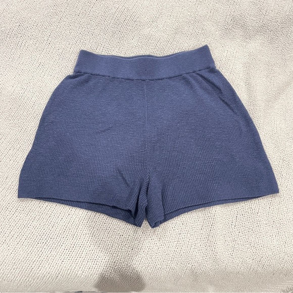 Free People Pants - Free people Free-est Women's Blue knit Shorts M